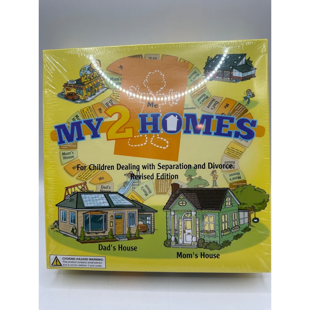 NEW My 2 Homes Therapy Game For Children Dealing with Separation & DIvorce 6-13y